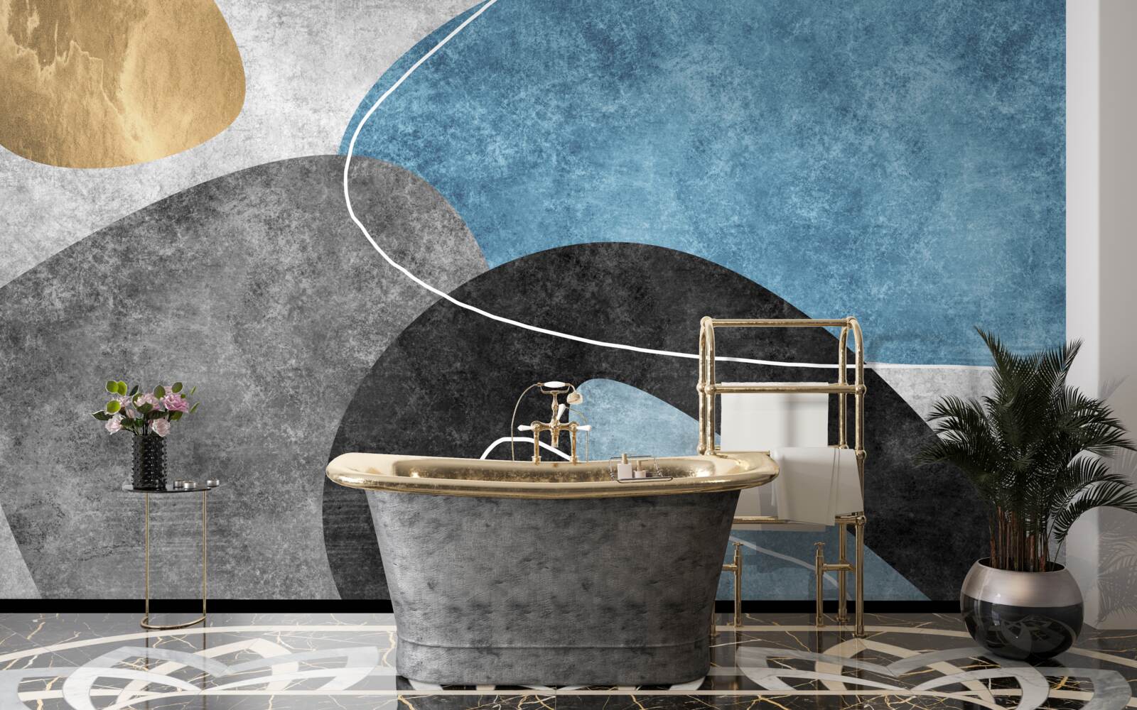 Фотошпалери пастельні відтінки мармуру