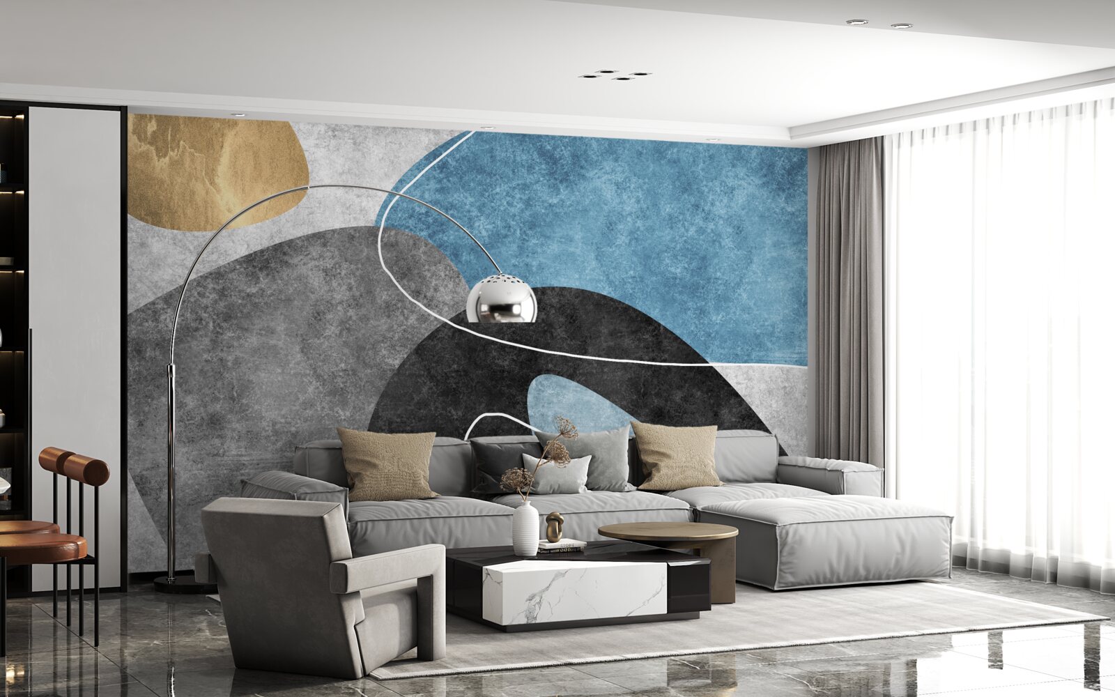 Фотошпалери пастельні відтінки мармуру