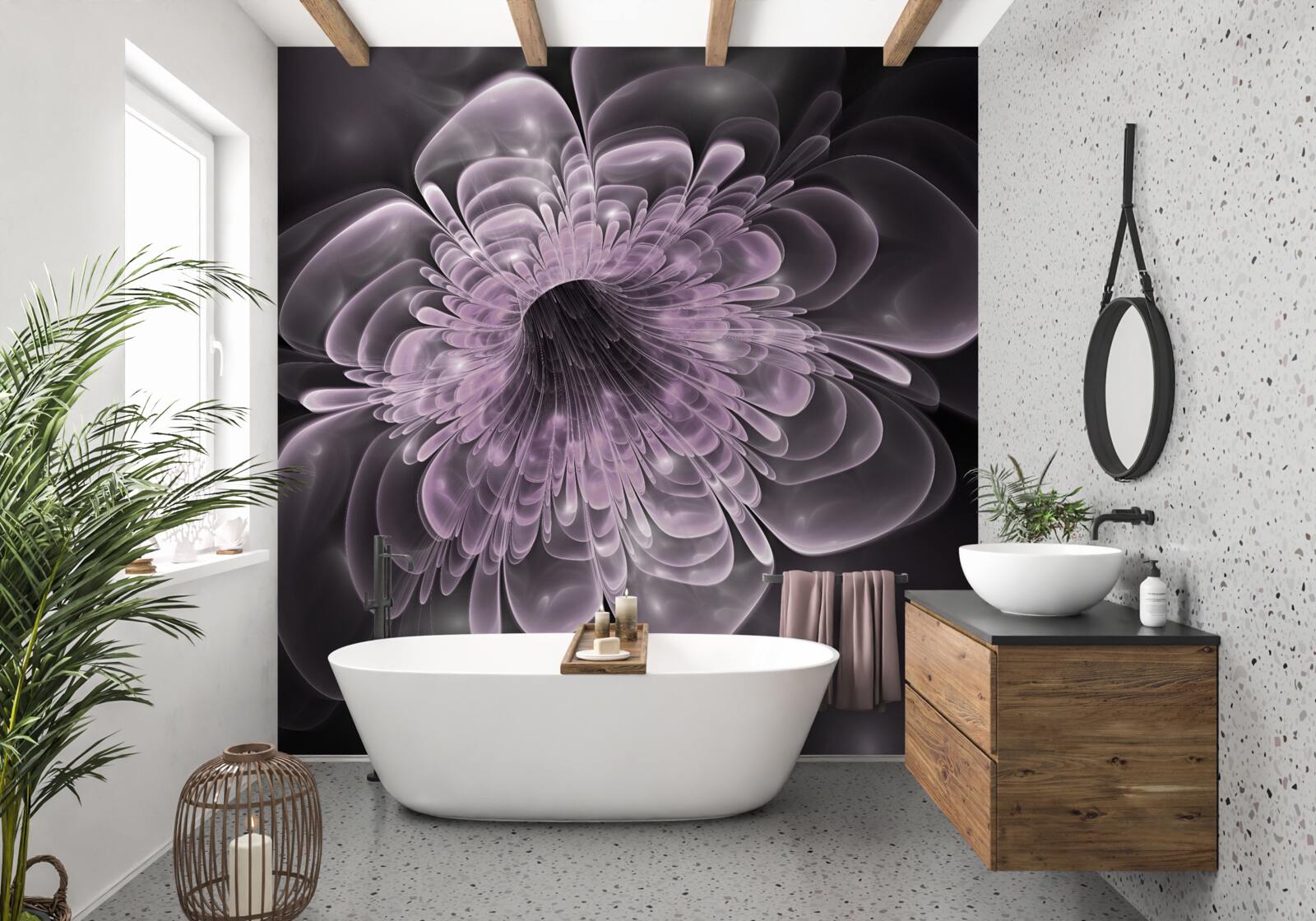 Фотошпалери кришталевий бутон квітки