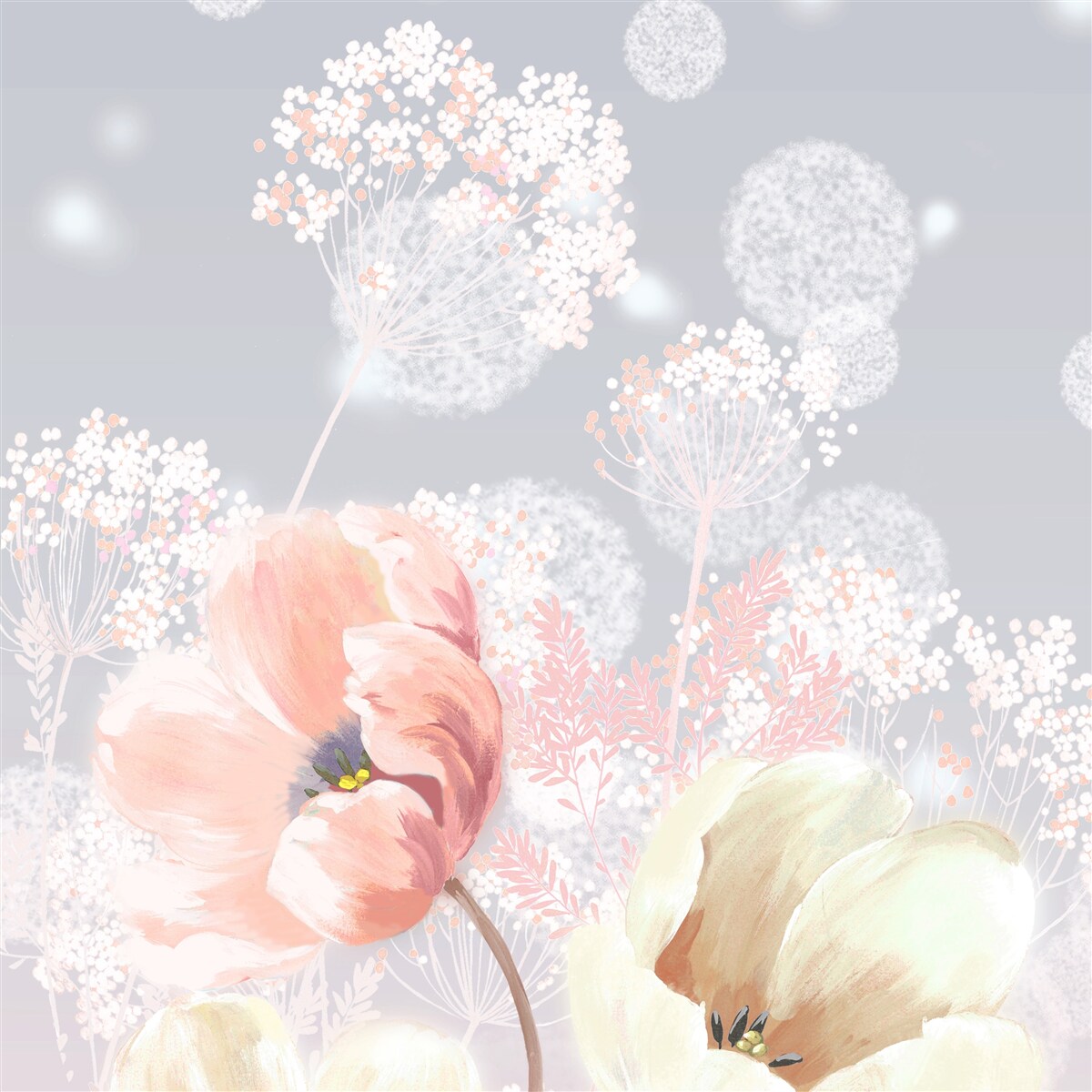 Фотошпалери ніжні літні квіти