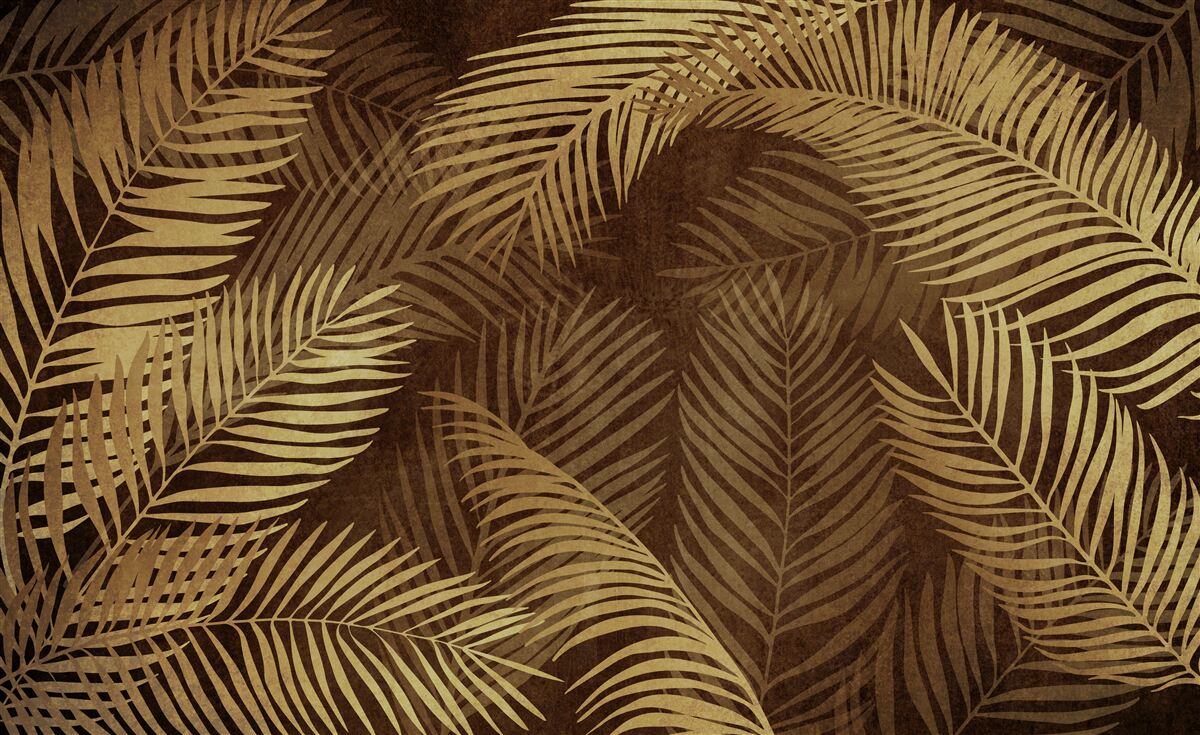 Фотошпалери коричневе листя папороті