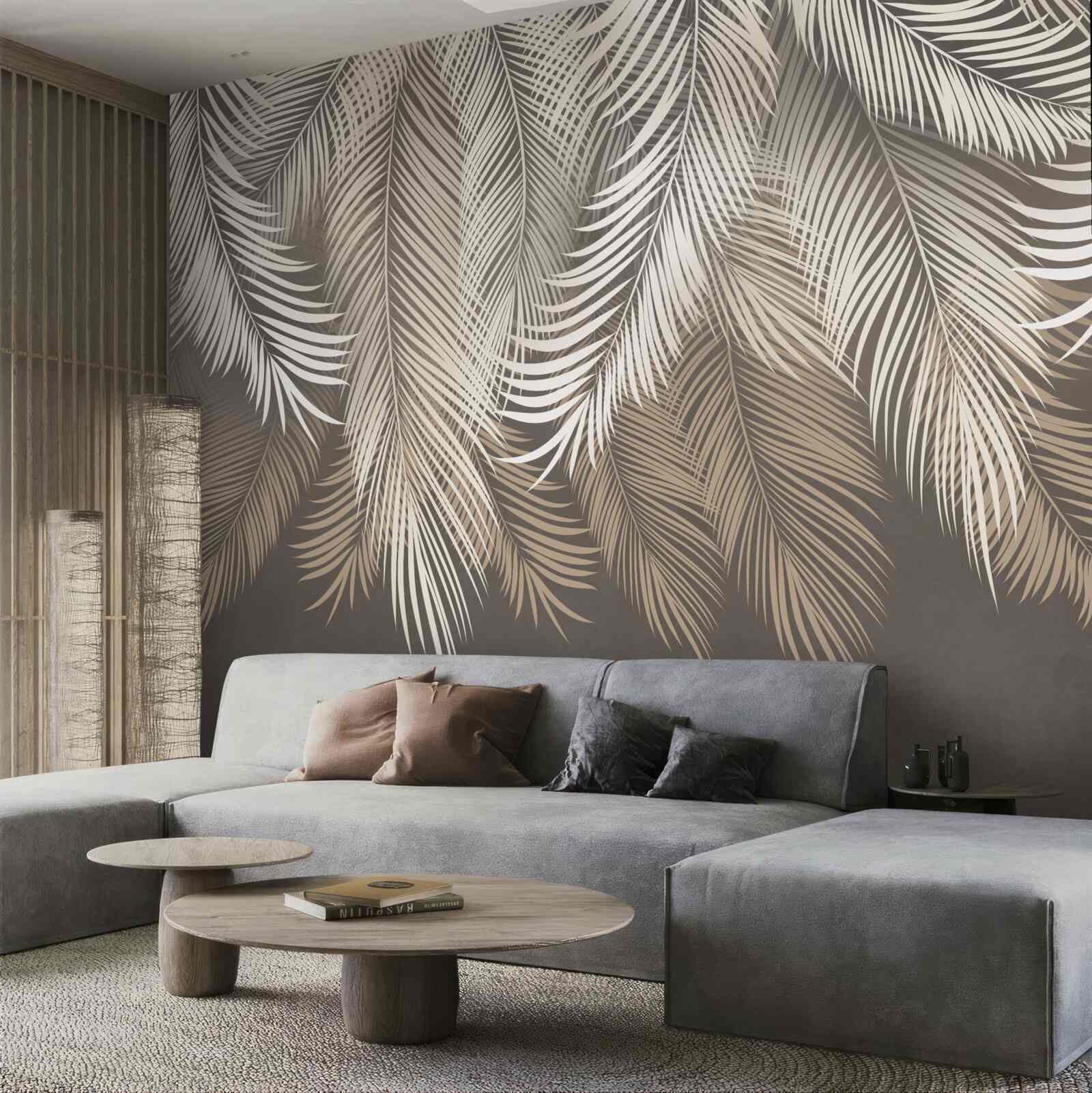 Фотошпалери листя папороті, витягнуті