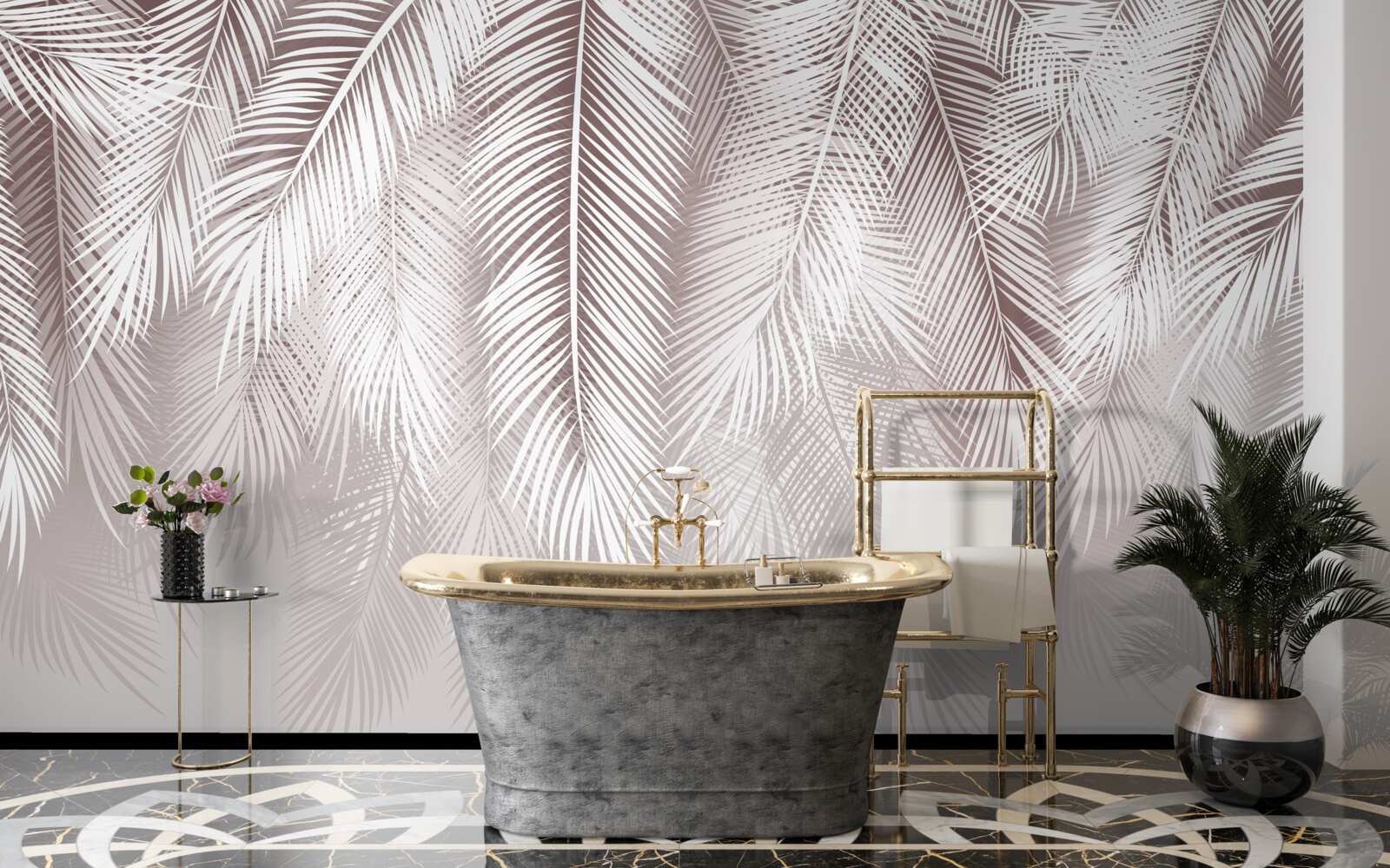 Фотошпалери Білосніжне пір'я повільно опускається