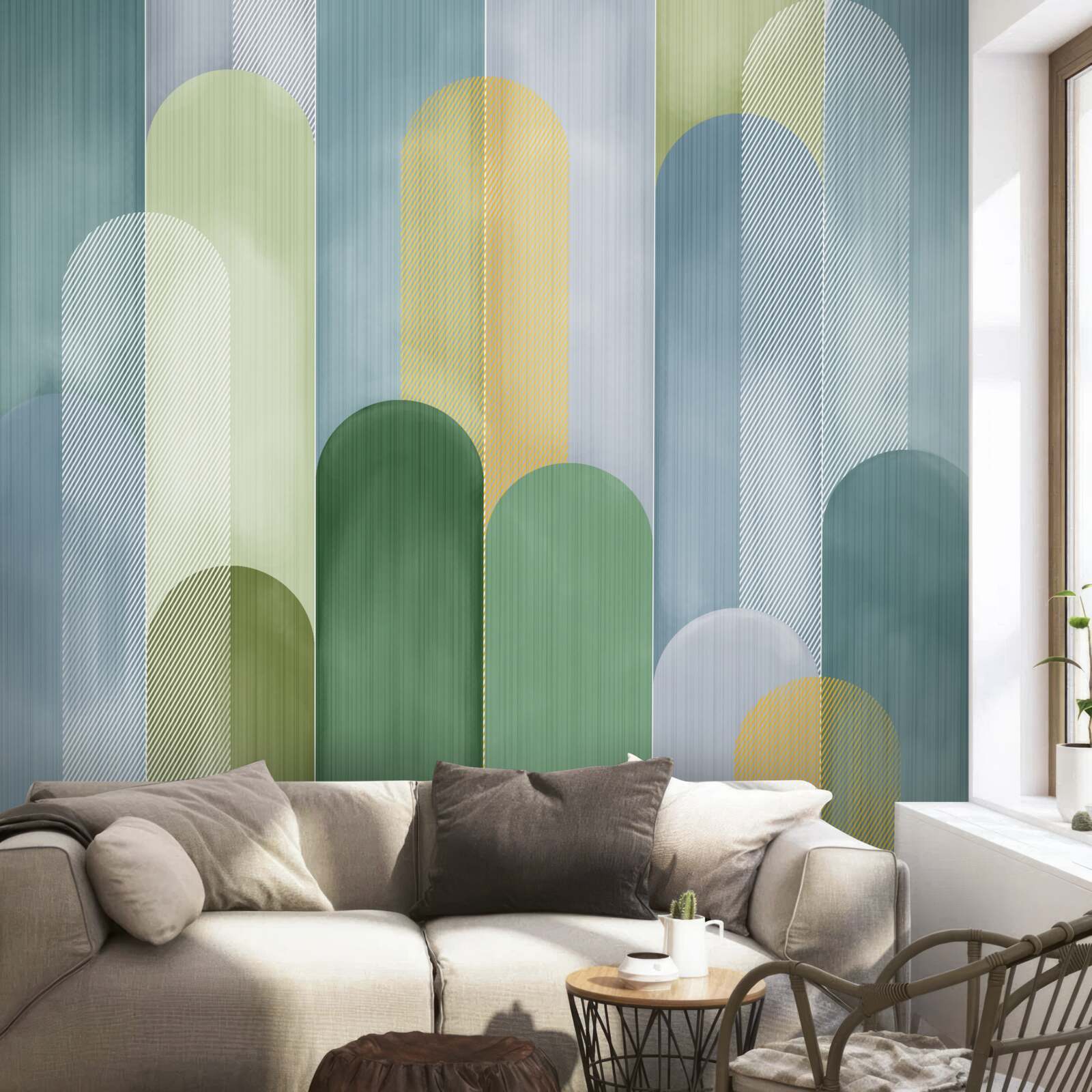 Фотошпалери абстрактні вертикальні лінії