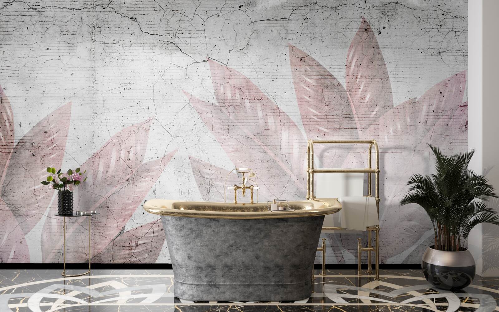 Фотошпалери акварельна папороть