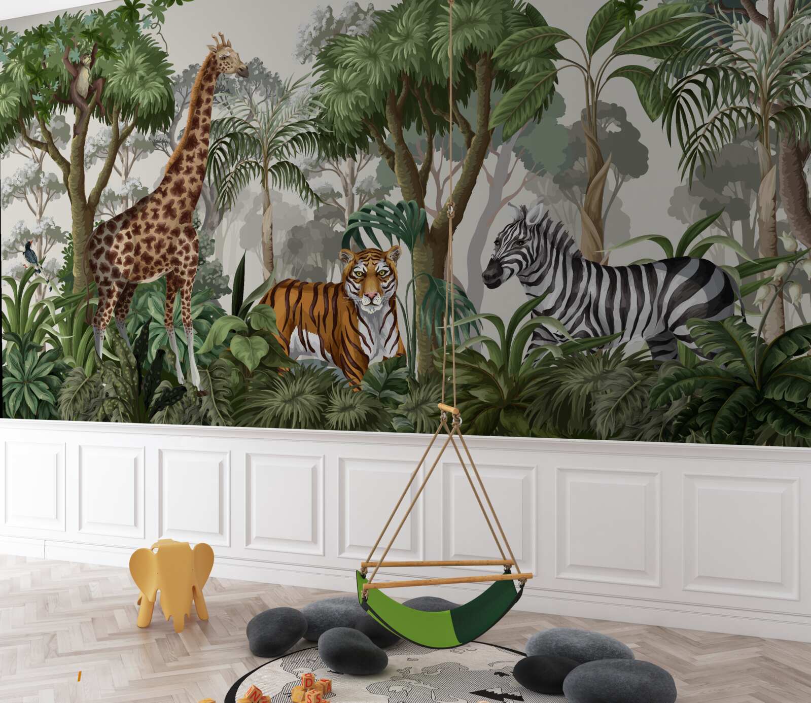 Фотошпалери тварини африки в лісовому середовищі