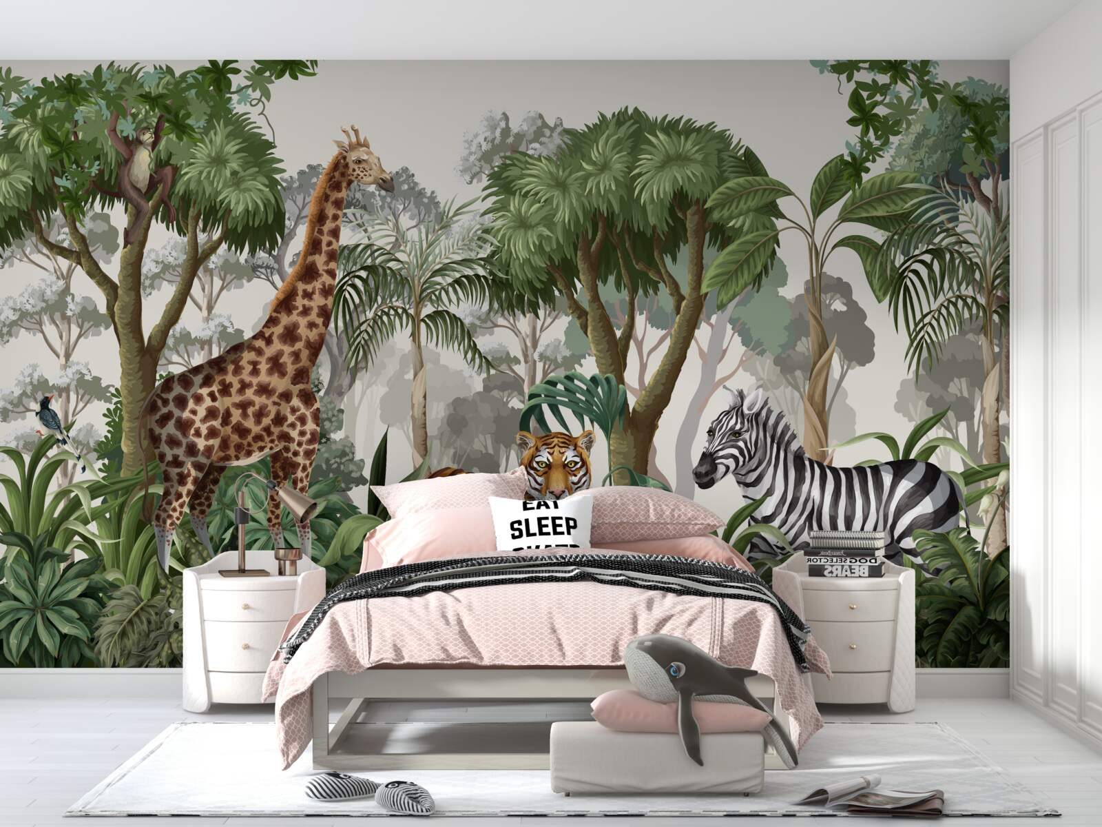 Фотошпалери тварини африки в лісовому середовищі