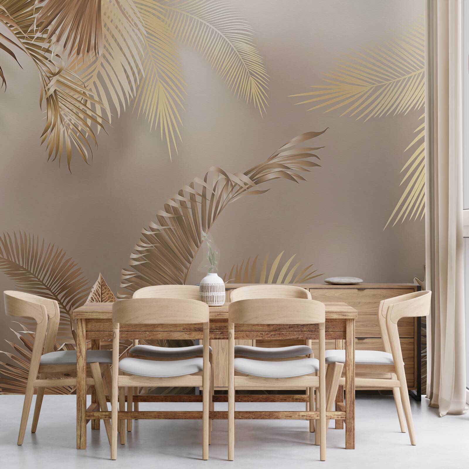 Фотошпалери велике листя папороті