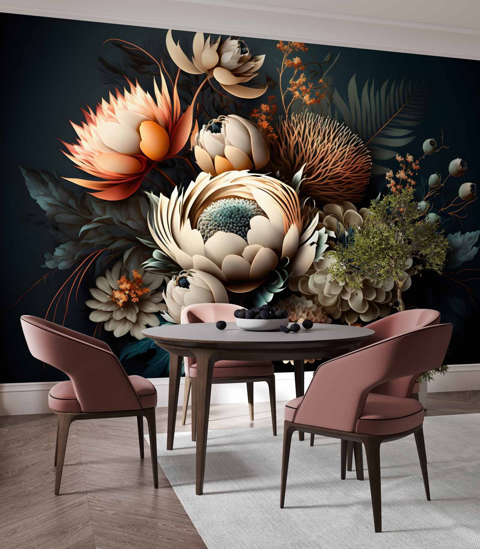 Фотошпалери букет осінніх квітів