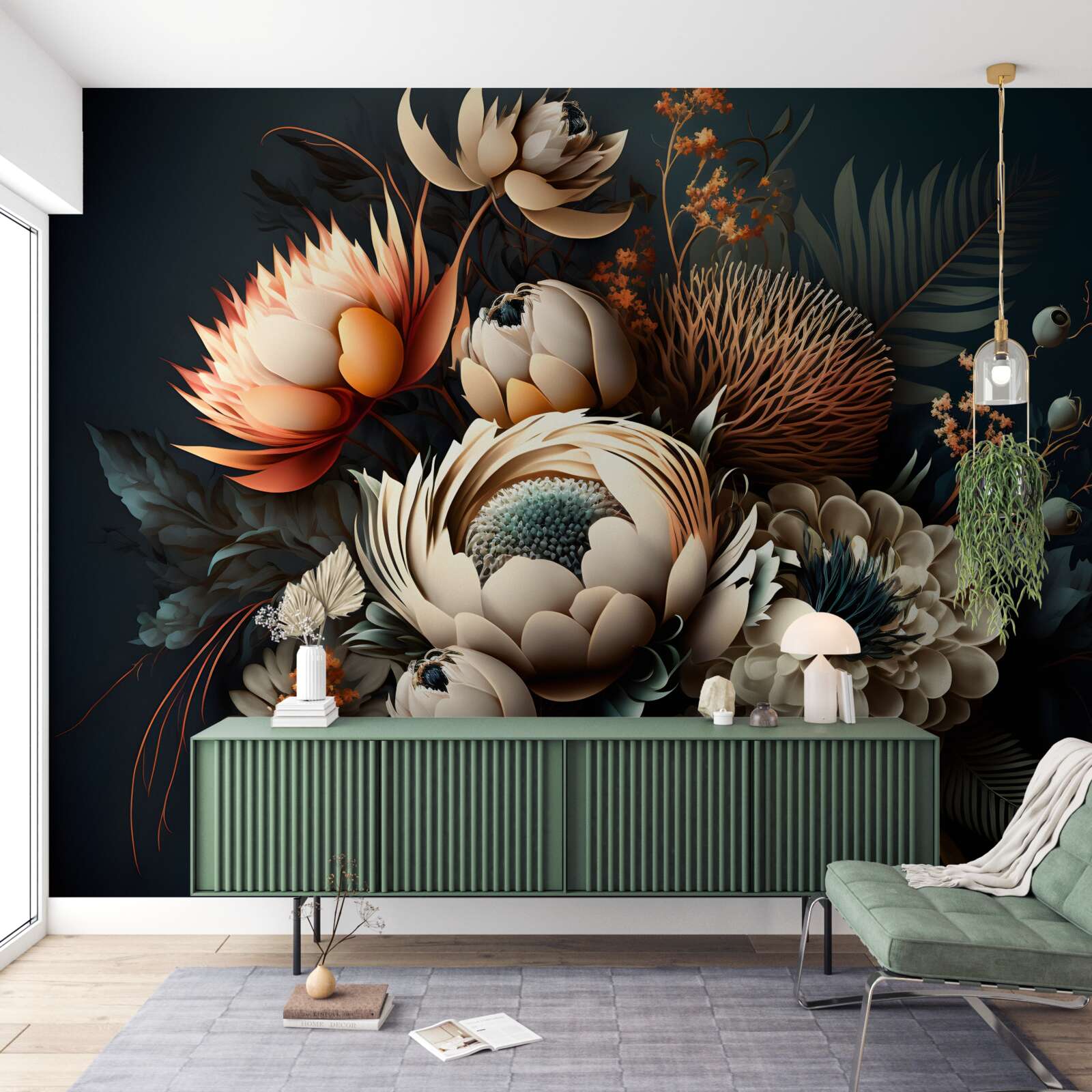 Фотошпалери букет осінніх квітів