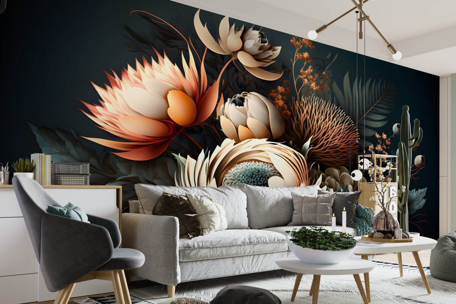 Фотошпалери букет осінніх квітів