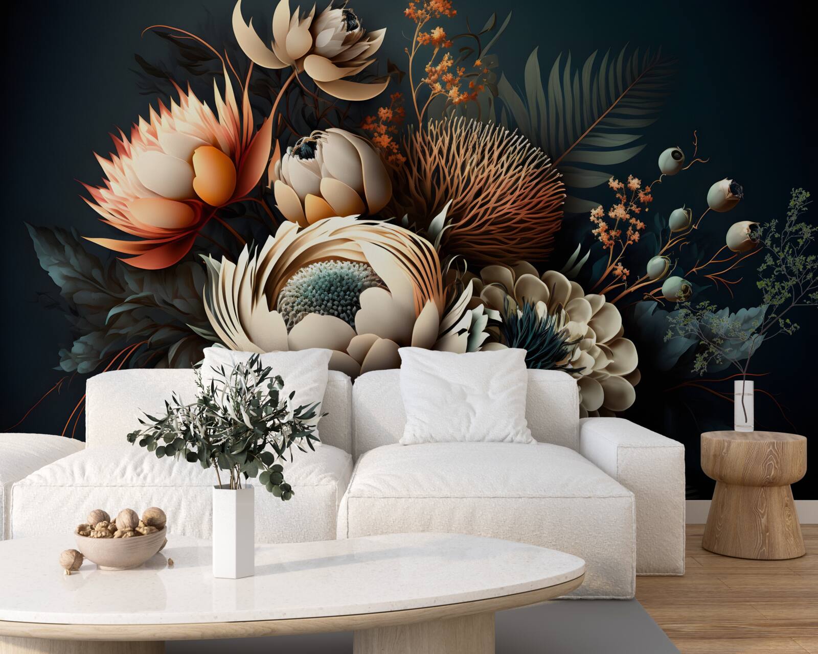 Фотошпалери букет осінніх квітів