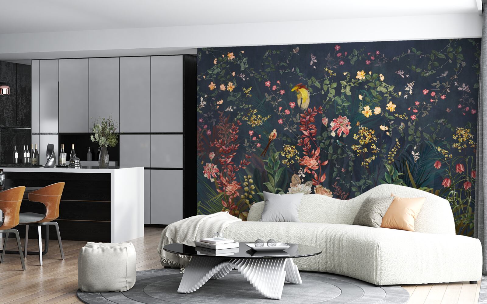 Фотошпалери яскраві нічні квіти