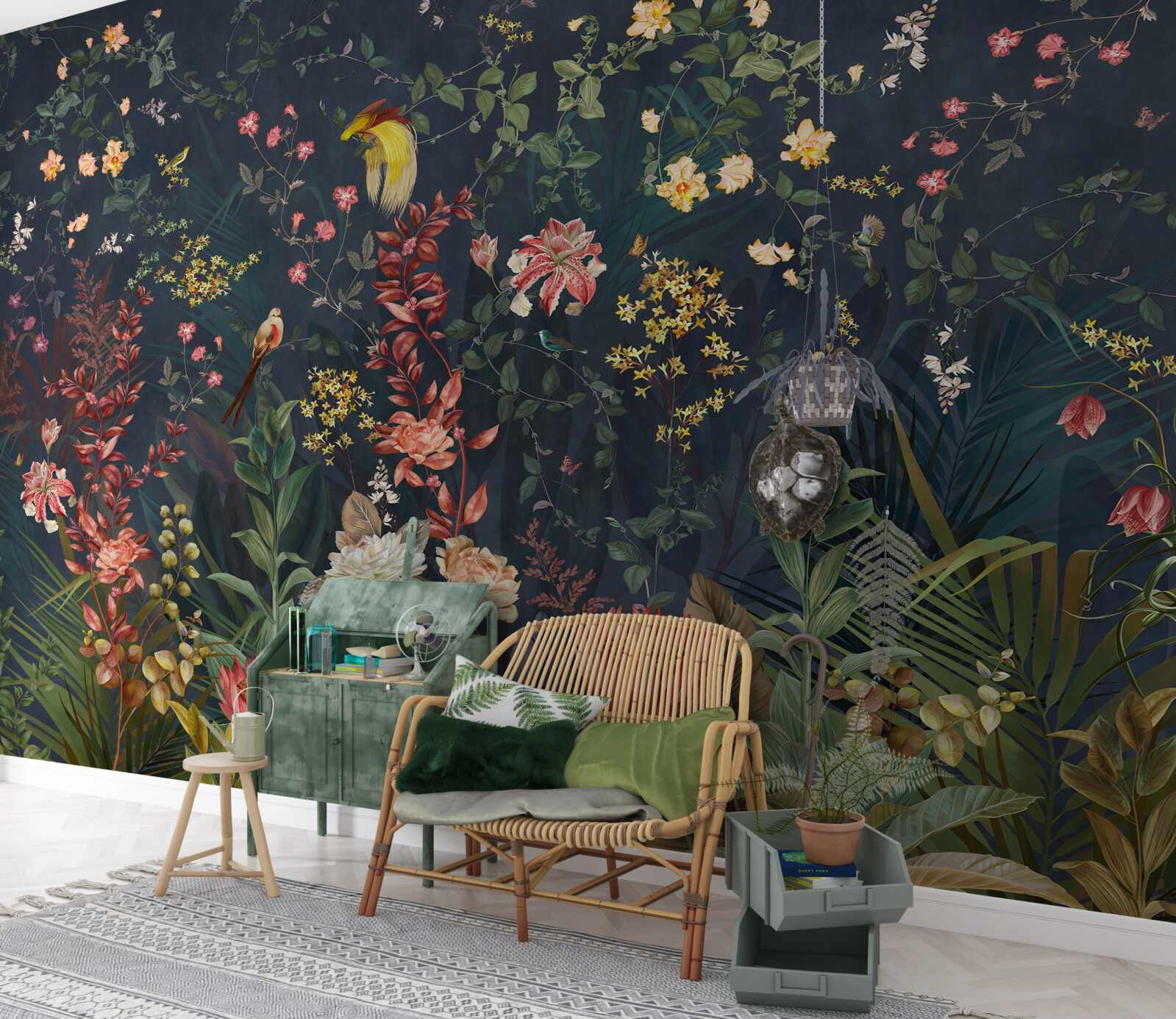 Фотошпалери яскраві нічні квіти