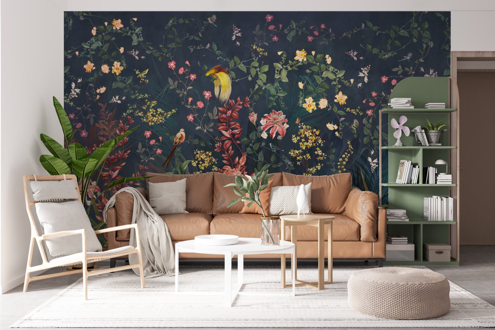 Фотошпалери яскраві нічні квіти