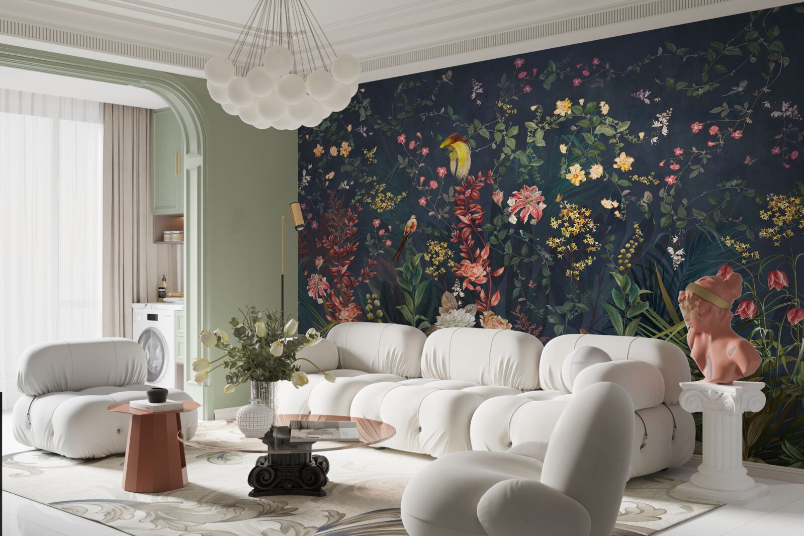 Фотошпалери яскраві нічні квіти