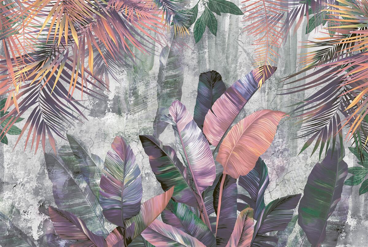 Фотошпалери пишні тропіки під час зливи