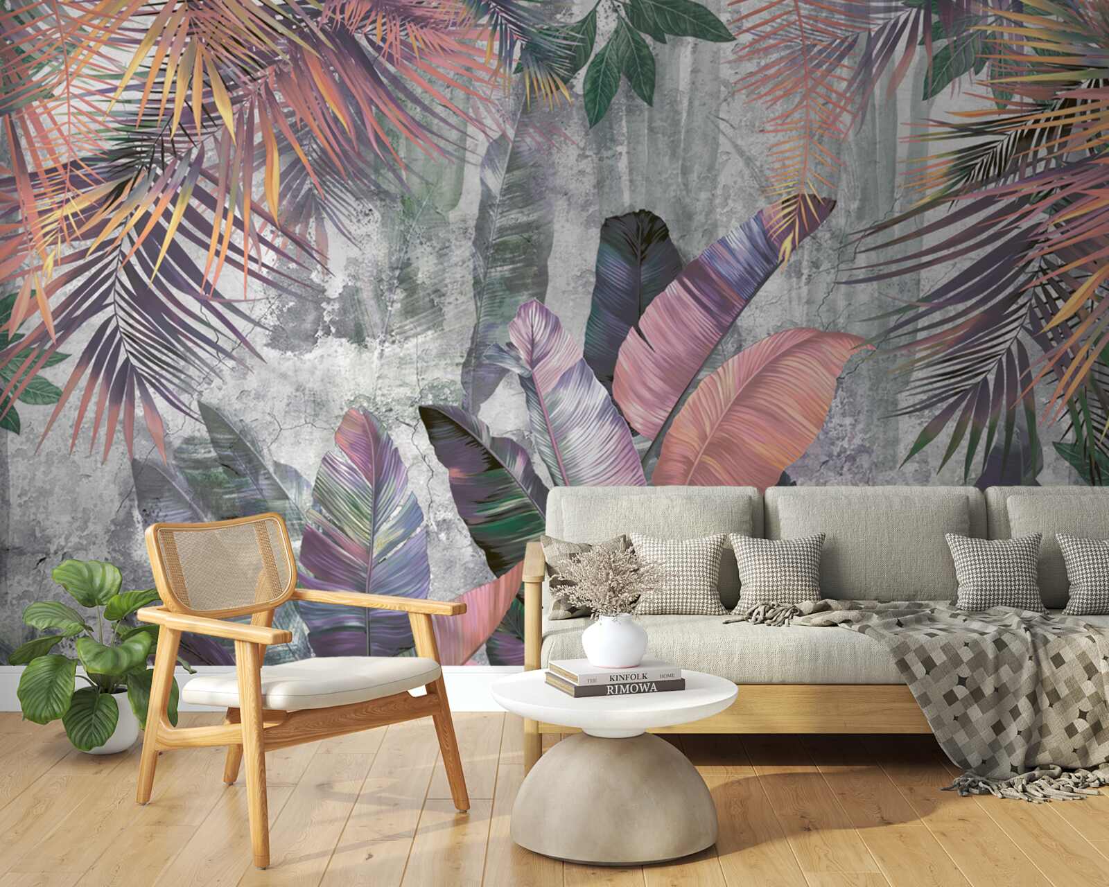 Фотошпалери пишні тропіки під час зливи