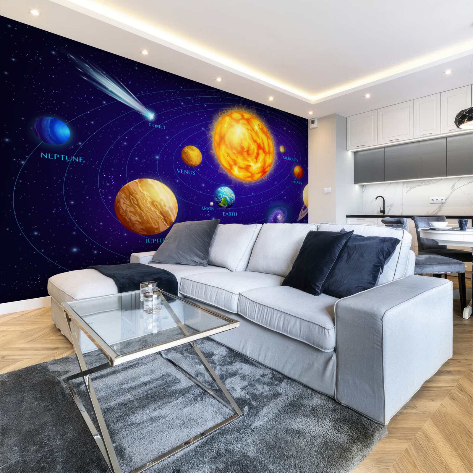 Фотошпалери розмір планет у Всесвіті