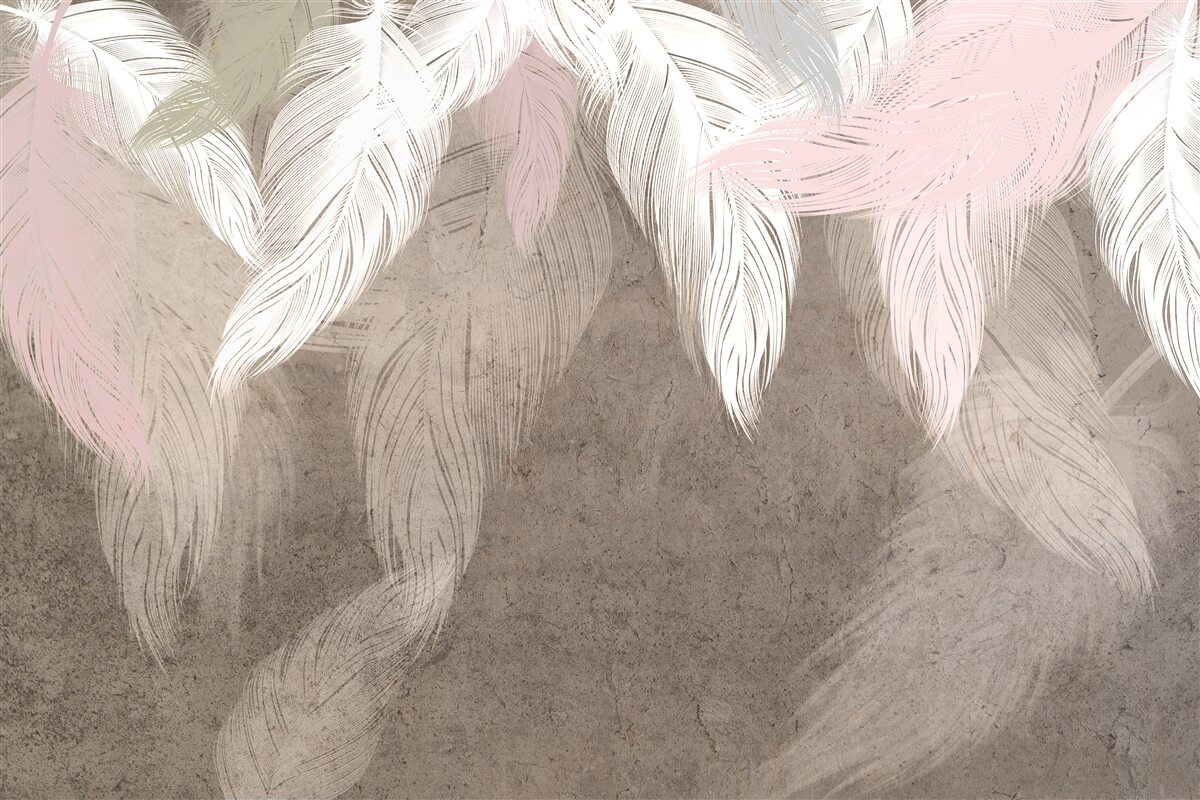 Фотошпалери повітряне пір'я падає