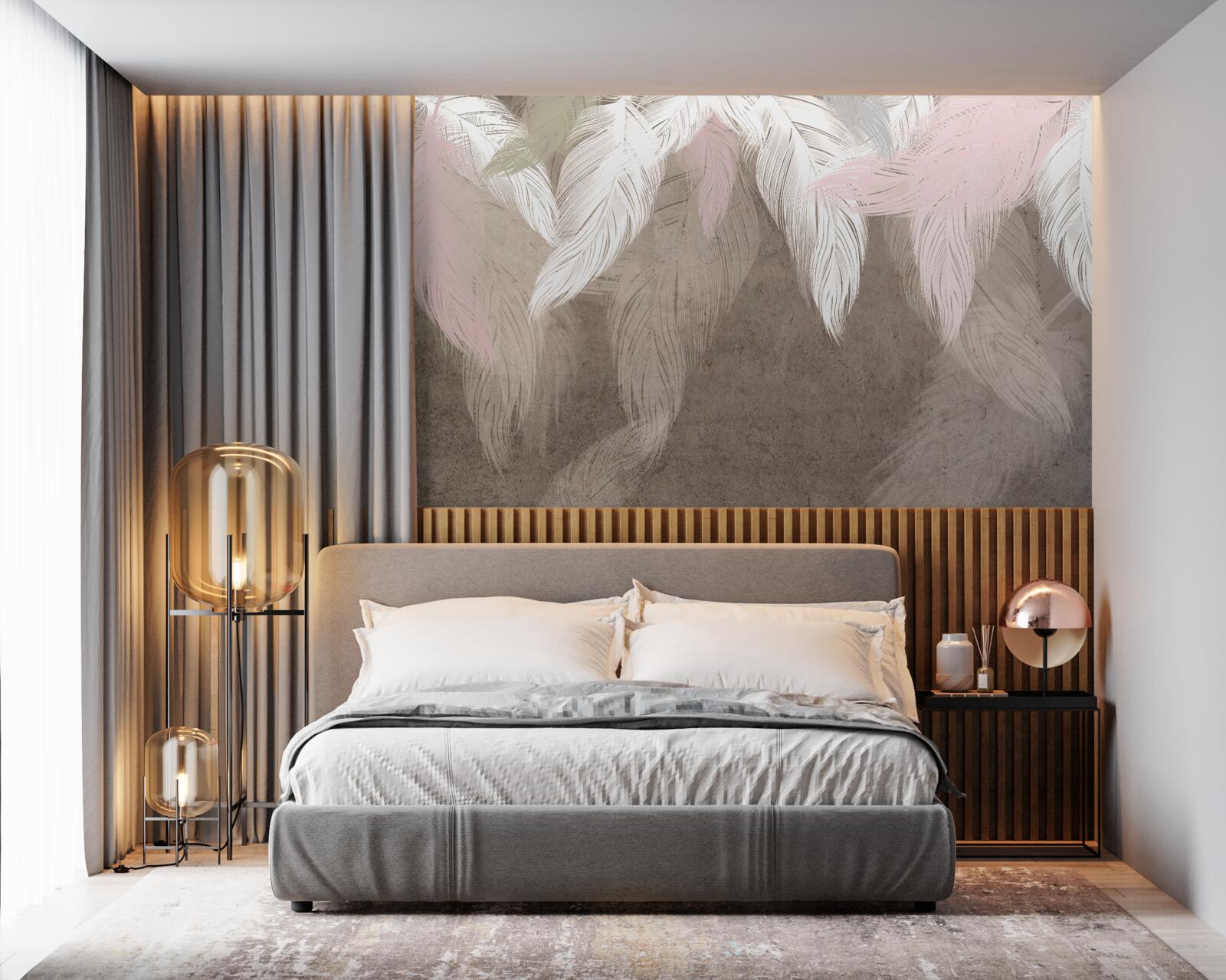 Фотошпалери повітряне пір'я падає