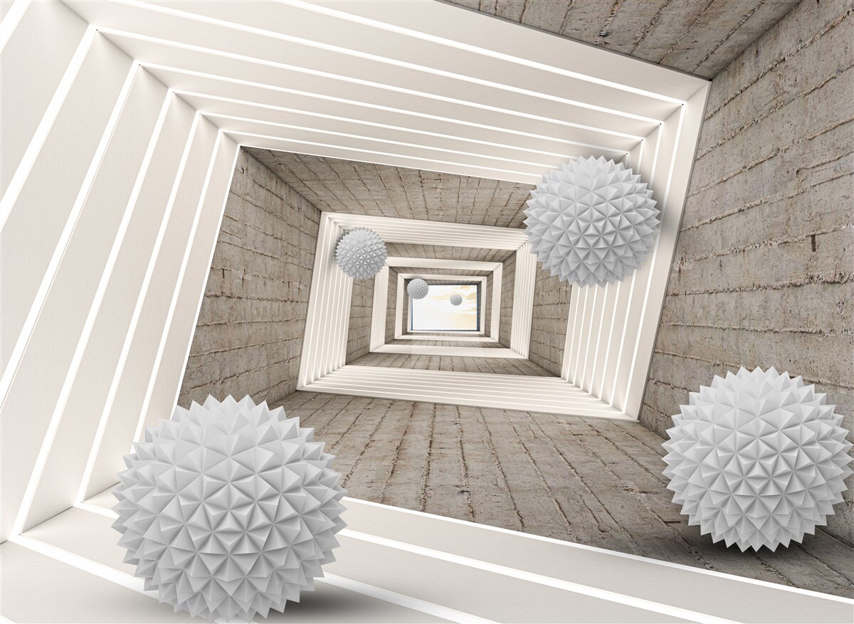 Фотошпалери нескінченний кульовий тунель