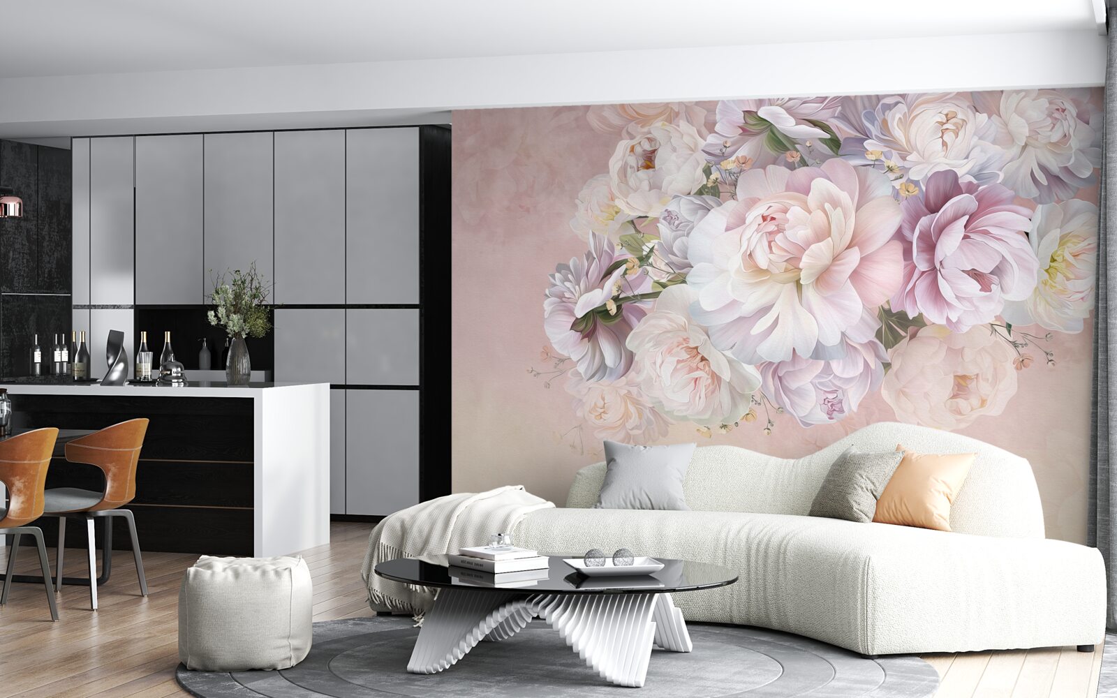 Фотошпалери елегантна композиція з весняних квітів