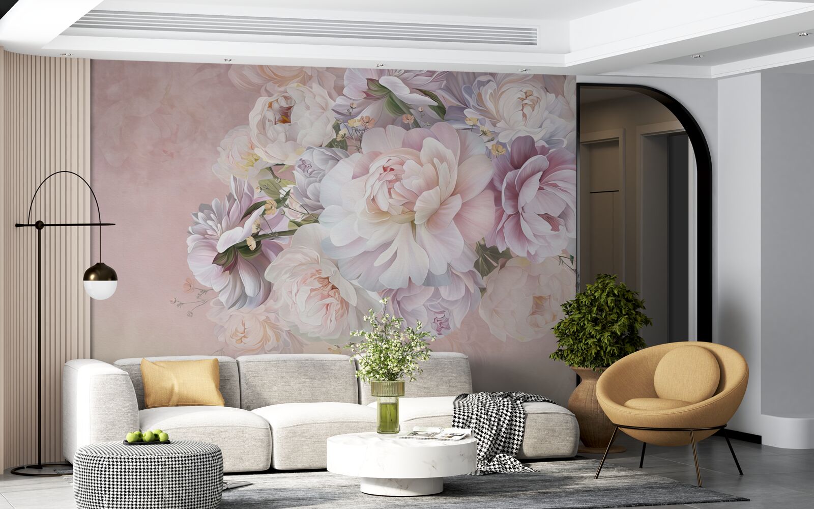 Фотошпалери елегантна композиція з весняних квітів