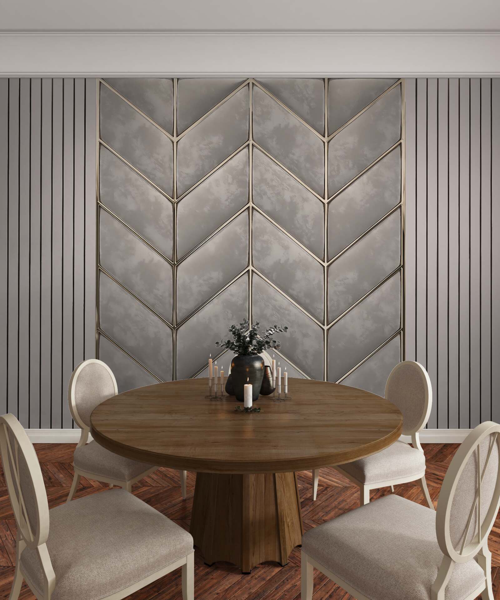 Фотошпалери сіро-золотиста текстура