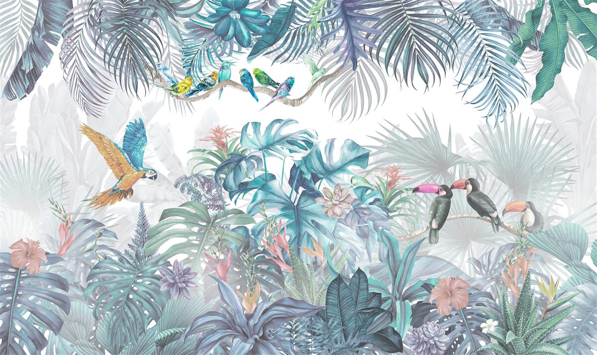 Фотошпалери ліс під час зливи