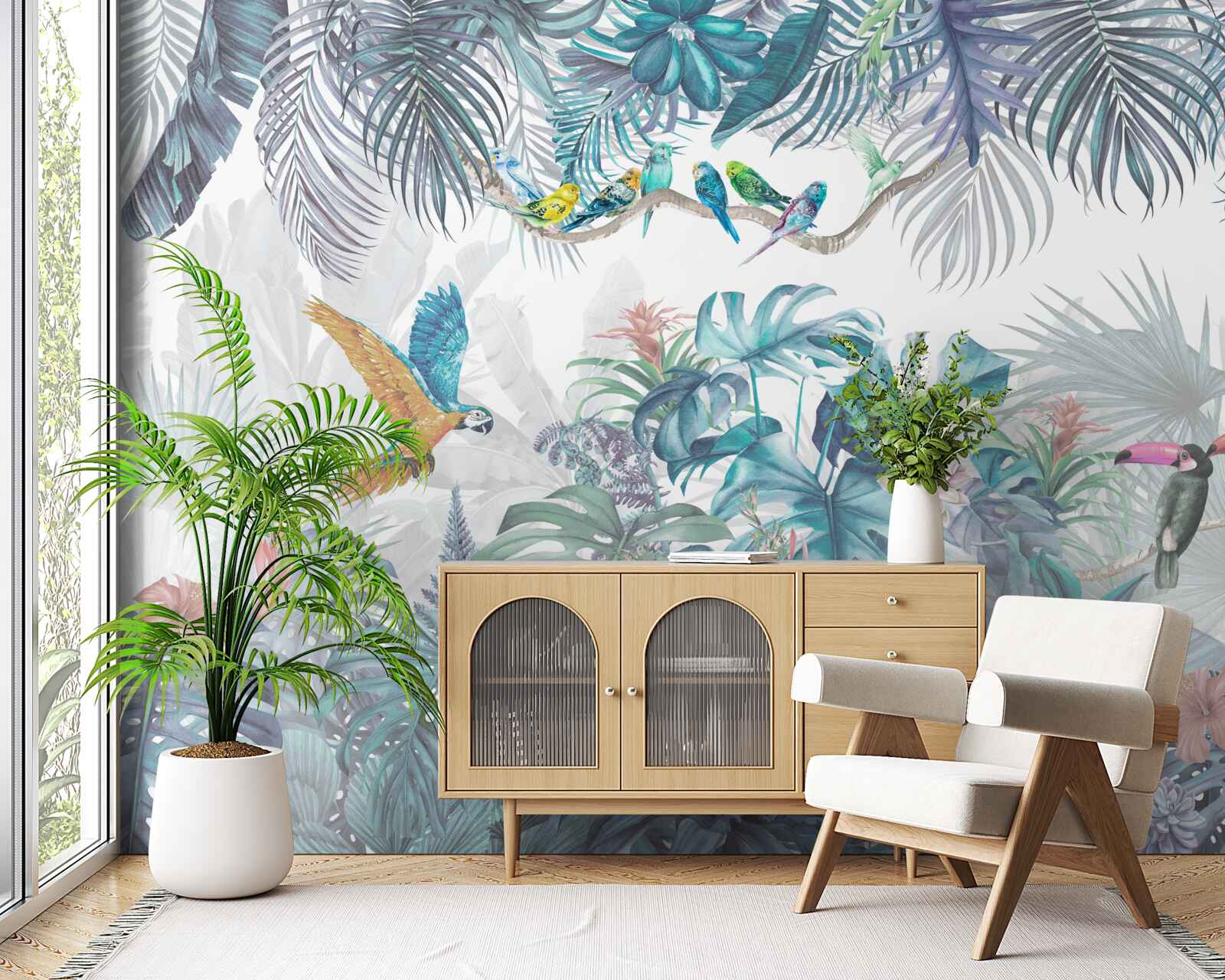 Фотошпалери ліс під час зливи