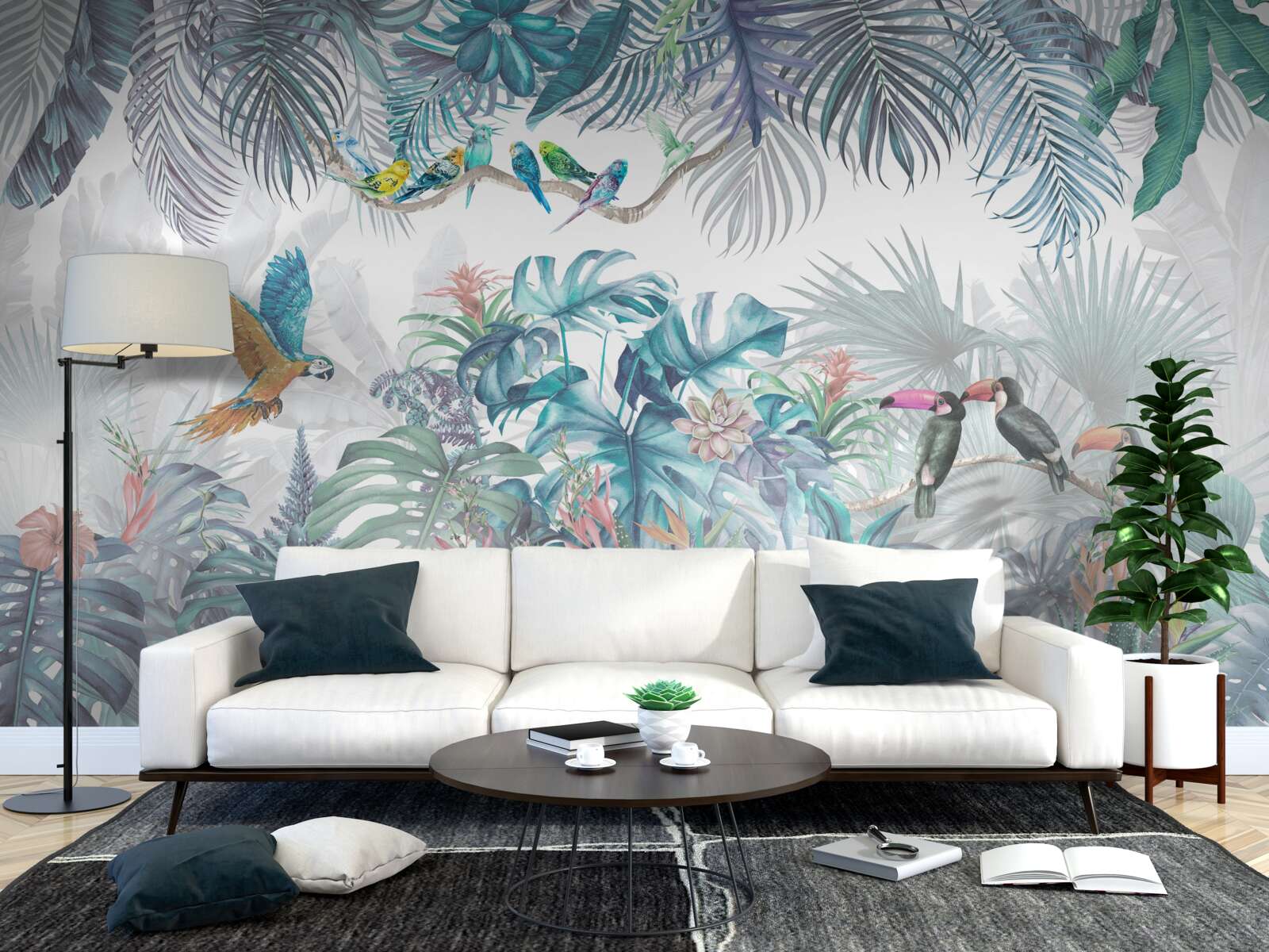 Фотошпалери ліс під час зливи