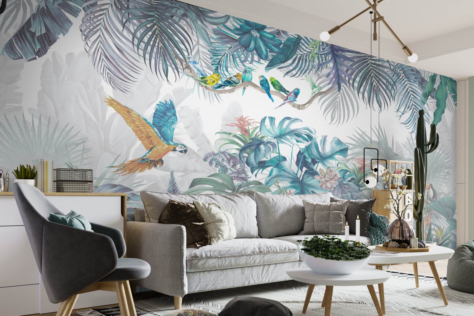 Фотошпалери ліс під час зливи