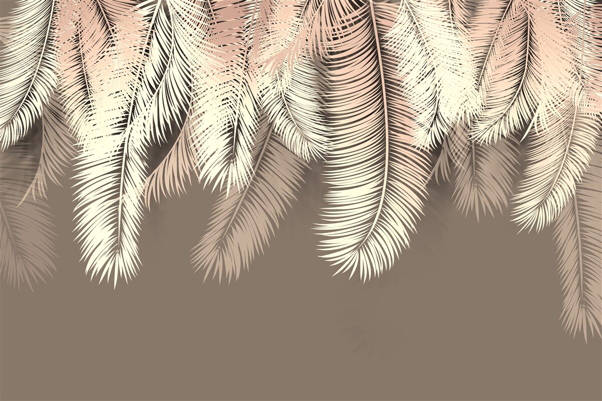 Фотошпалери пухнасте листя звисає