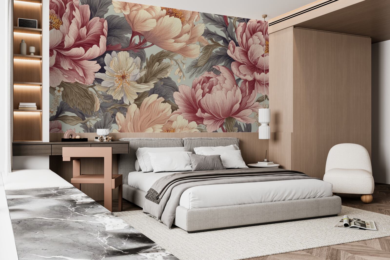 Фотошпалери великі квіти у стадії бутонів