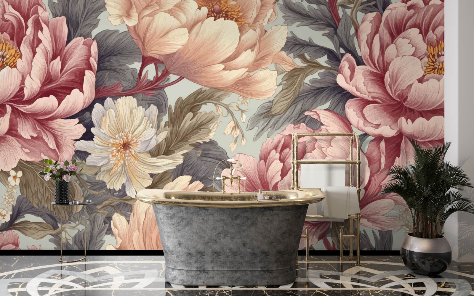 Фотошпалери великі квіти у стадії бутонів