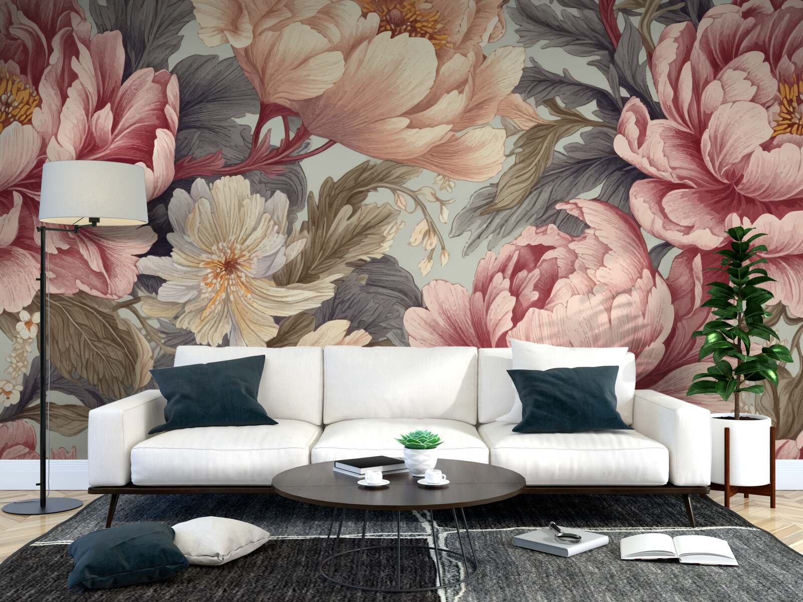 Фотошпалери великі квіти у стадії бутонів