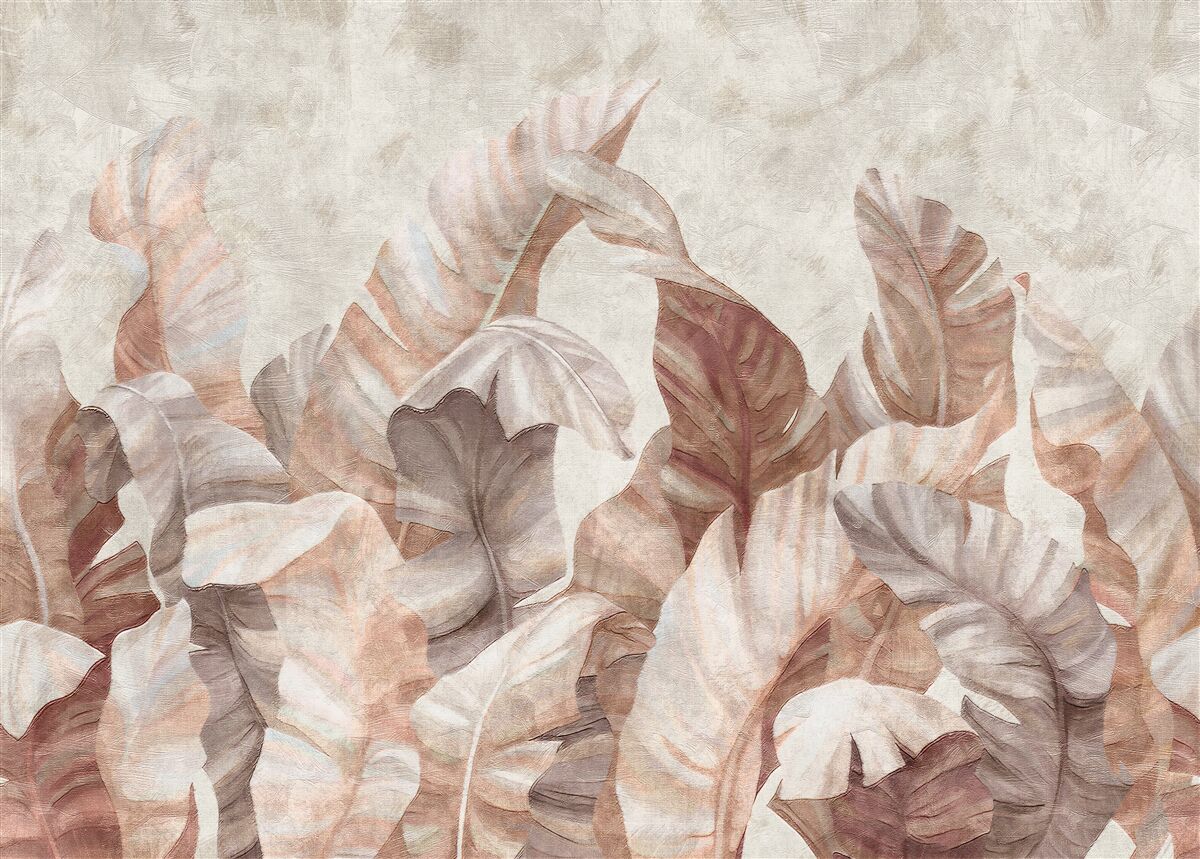 Фотошпалери велике листя тропічних рослин