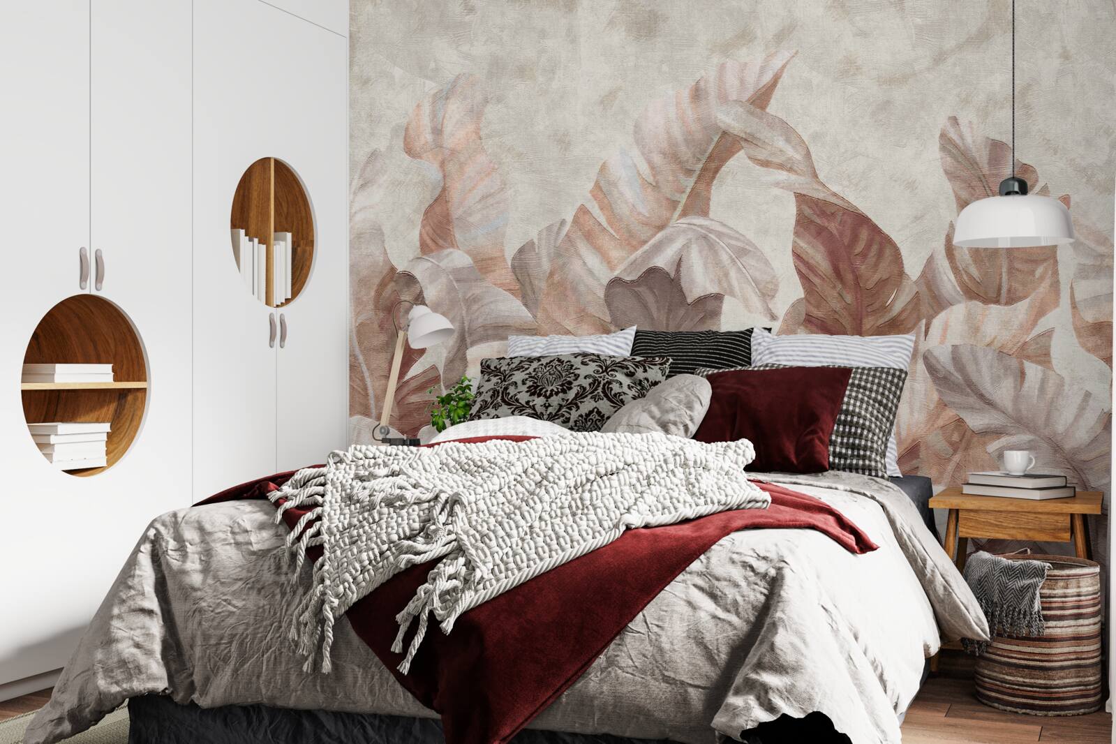 Фотошпалери велике листя тропічних рослин