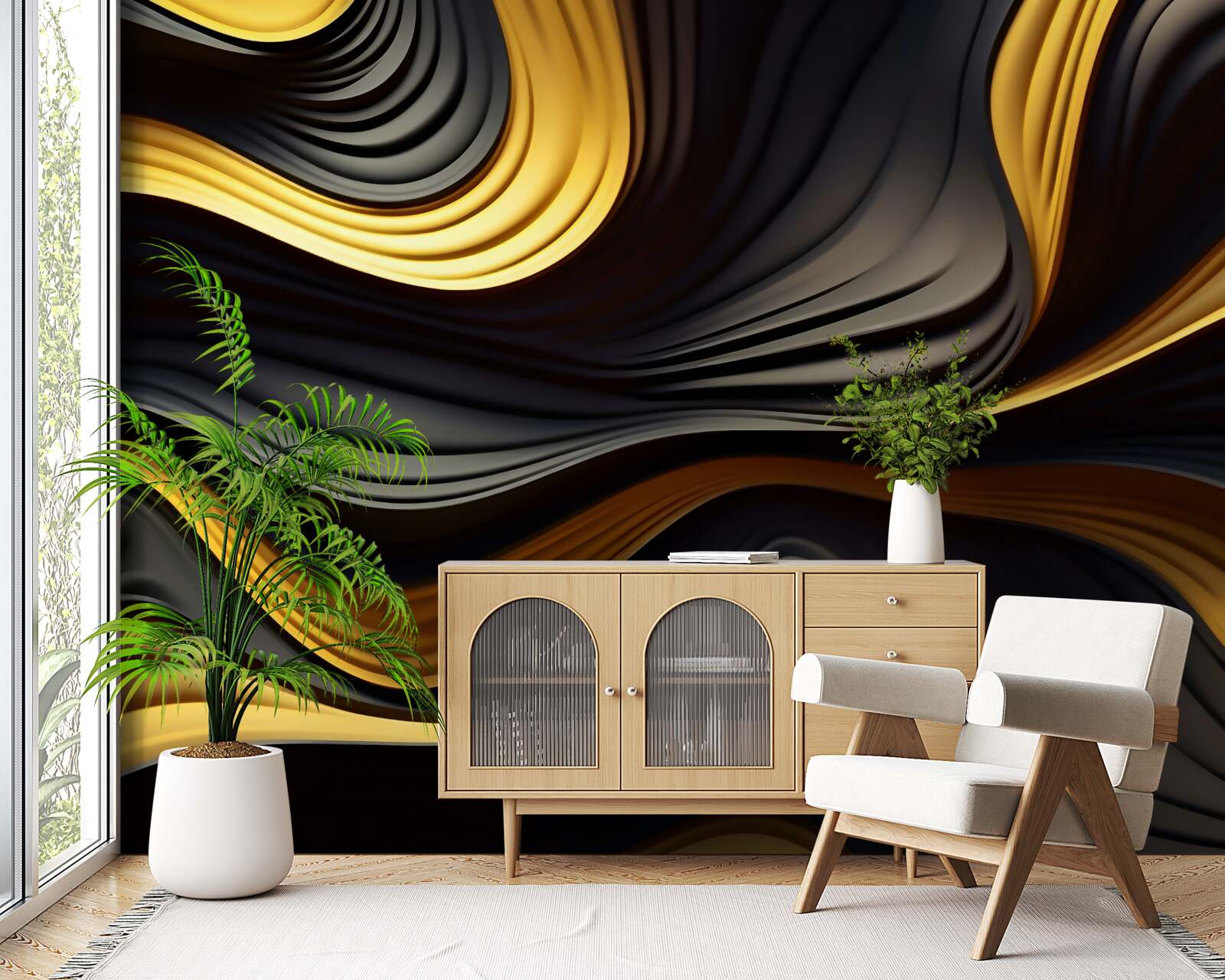 Фотошпалери плити в пустелі - це абстракція