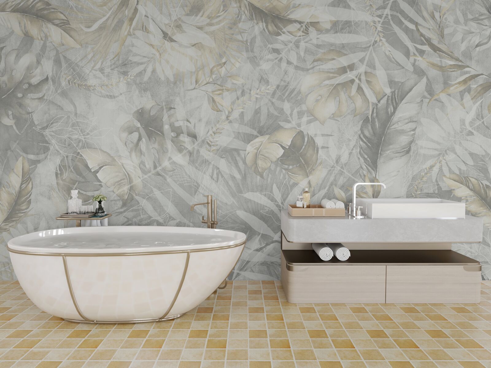 Фотошпалери велика кількість рослин у джунглях