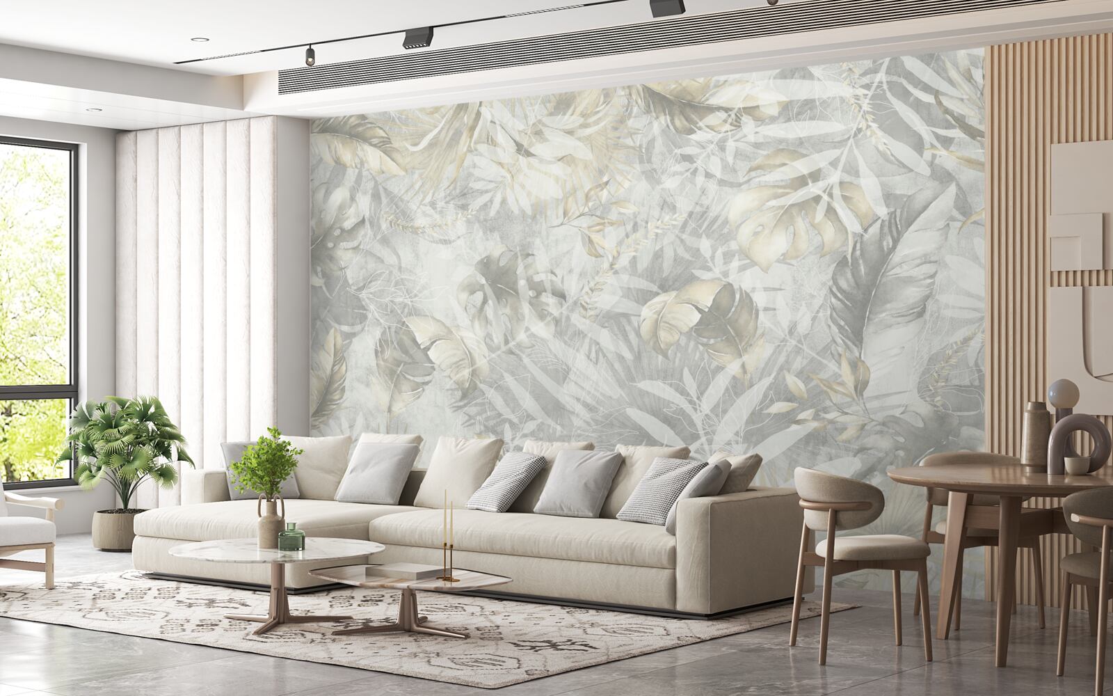 Фотошпалери велика кількість рослин у джунглях