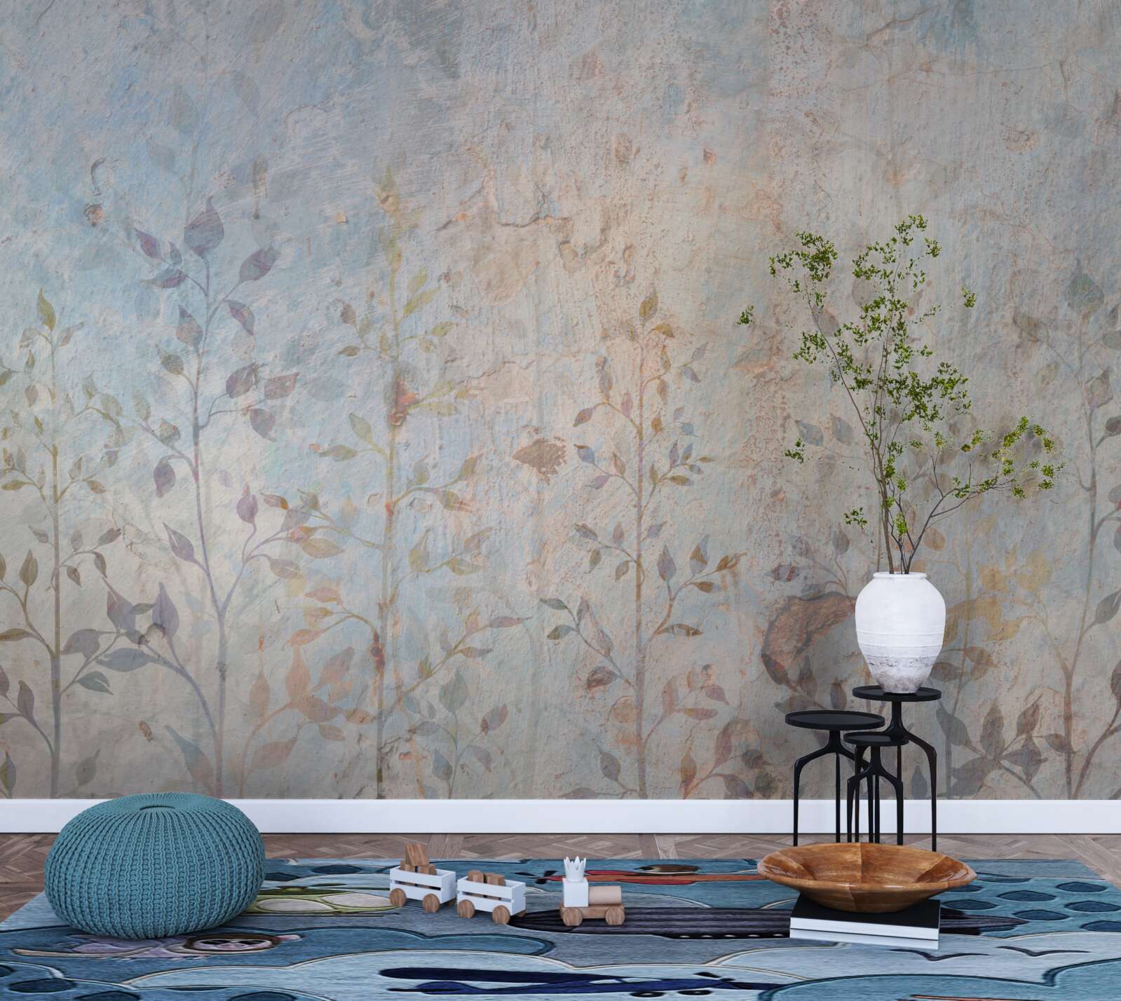 Фотошпалери стрункі гілки, наче акварель