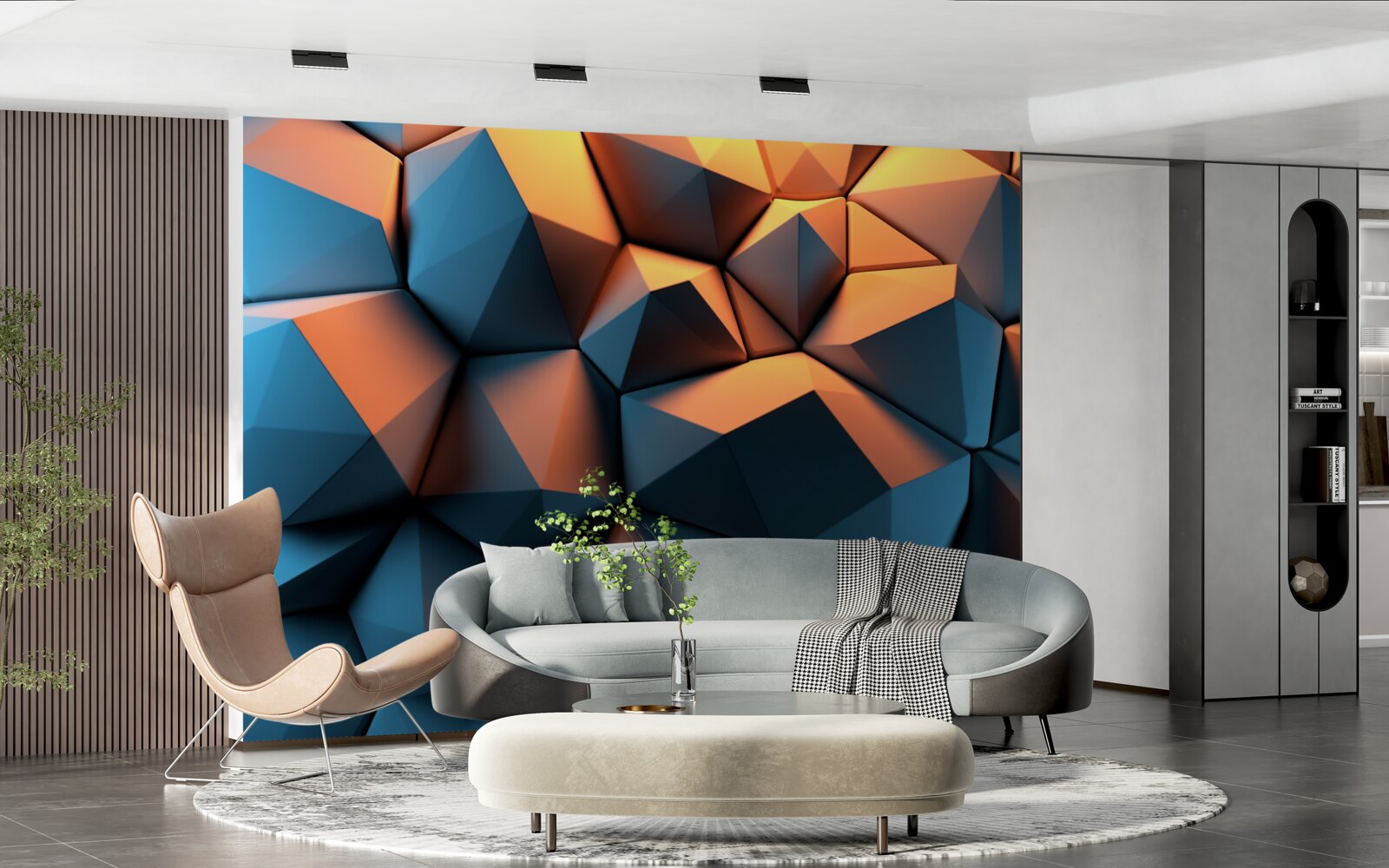 Фотошпалери 3d геометричні фігури