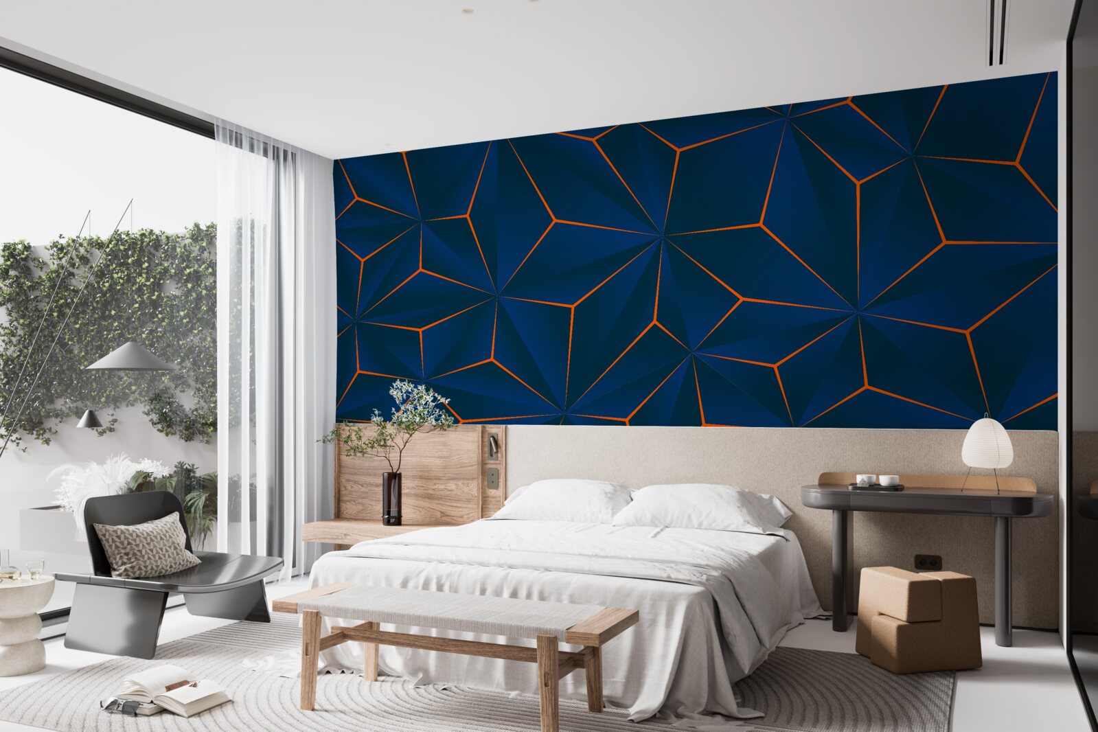 Фотошпалери оксамитові трикутники з щедрими формами