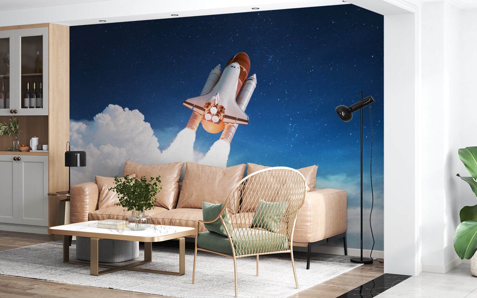 Фотошпалери корабель готується до космічного польоту