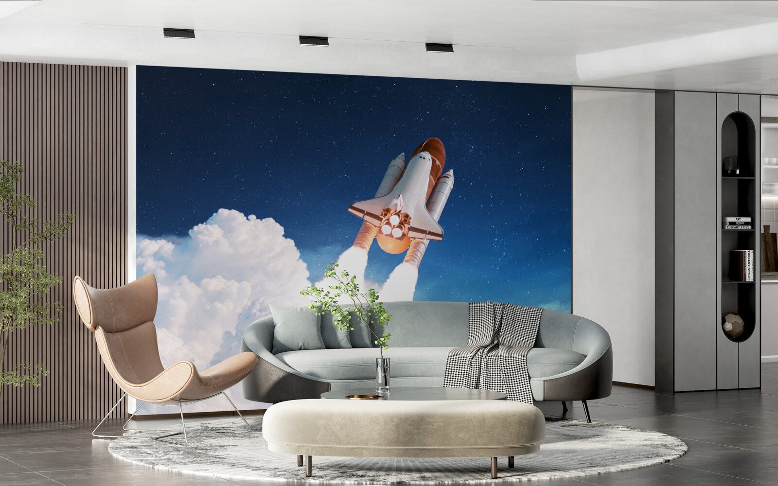 Фотошпалери корабель готується до космічного польоту