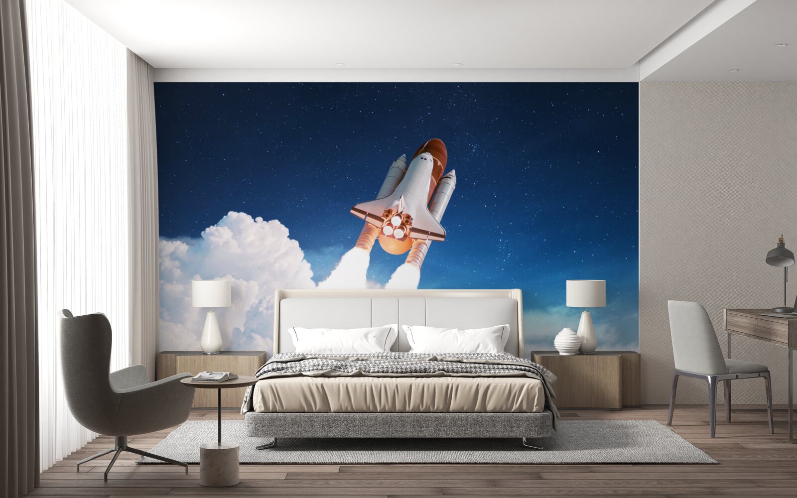 Фотошпалери корабель готується до космічного польоту