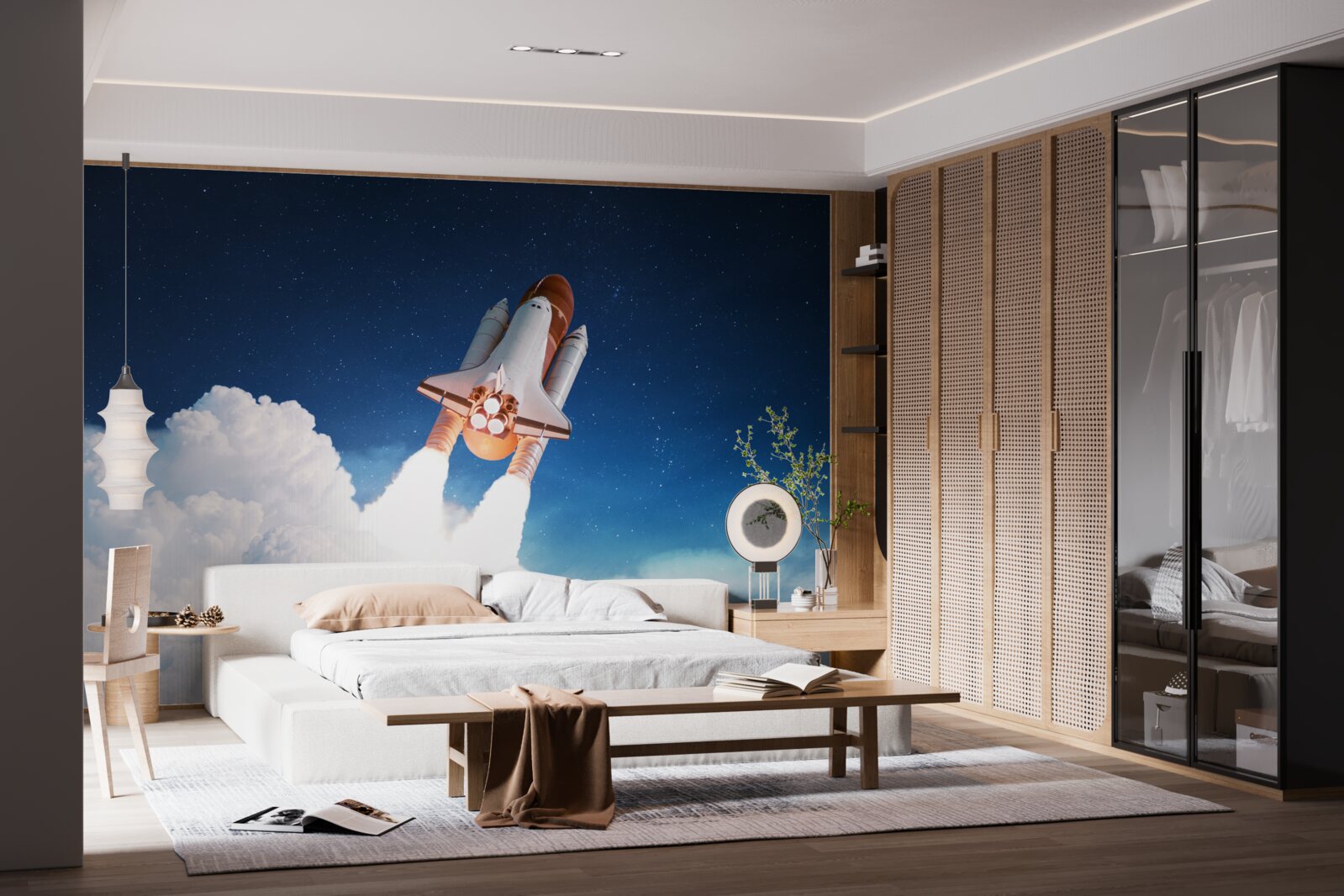 Фотошпалери корабель готується до космічного польоту