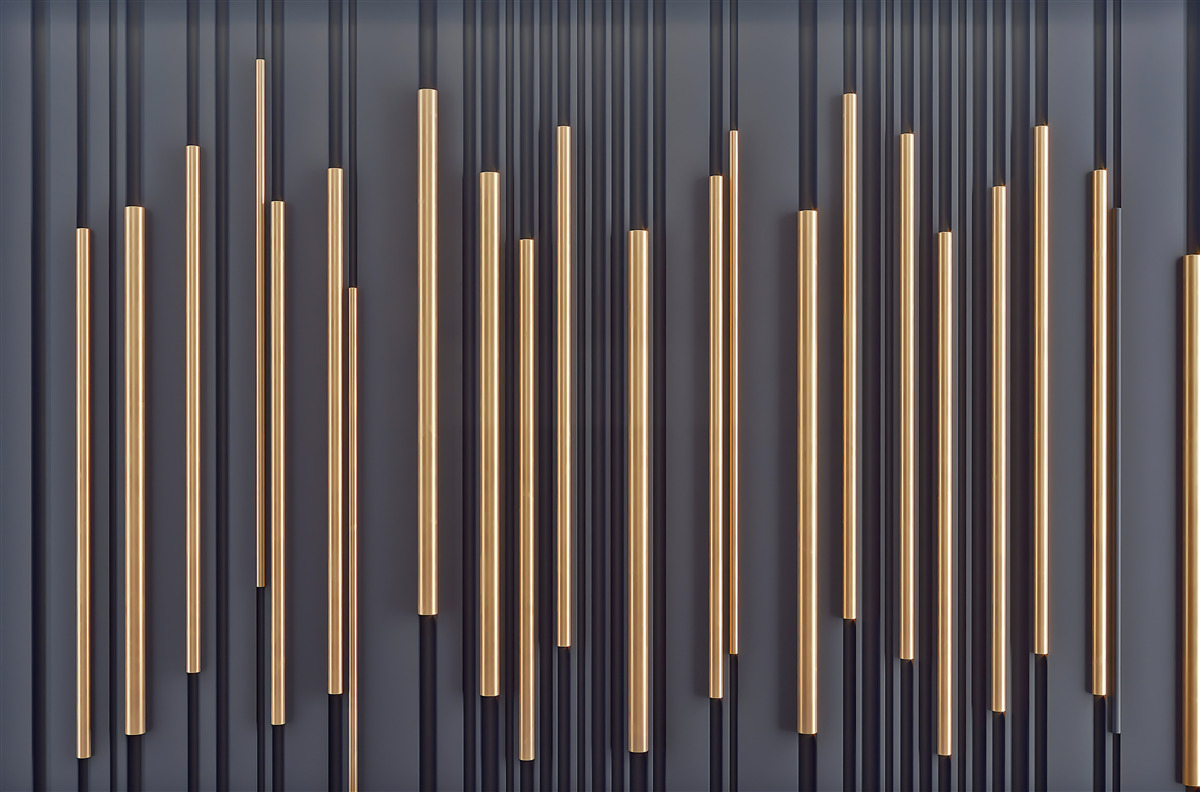 Фотошпалери золоті вставки на вертикальних лініях